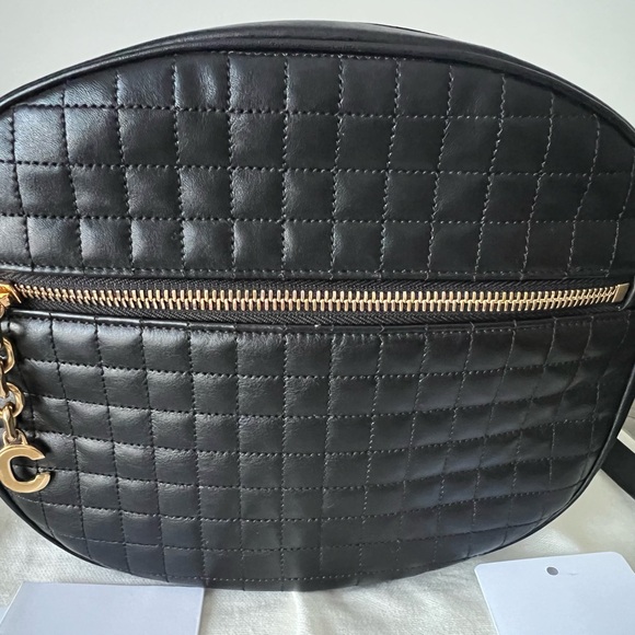 SOLD Celine Black Quilted Leather Shoulder/Crossbody Bag - Picture 3 of 13